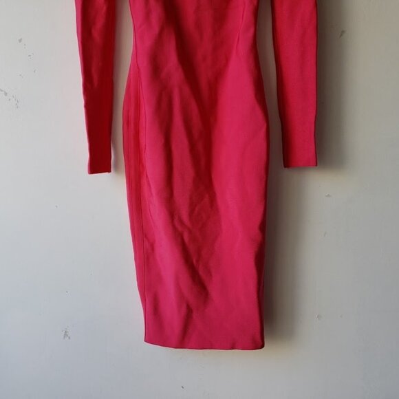 House of CB Hot Pink Antonia Bodycon Bandage Dress - Picture 6 of 7